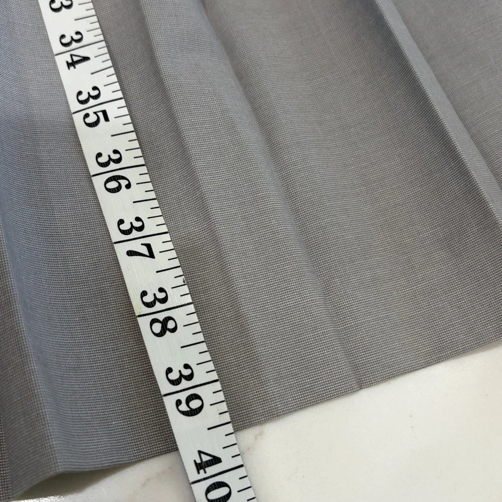 Jones New York gray sleeveless boat neck pleated dress